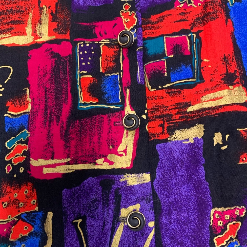 Colorful Abstract Pattern Blazer - Picture 2 of 3